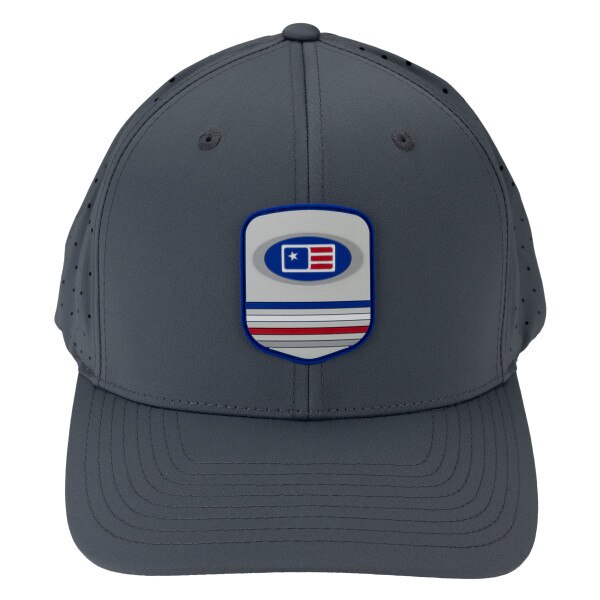Patch Tech 6-Panel Laser Perf, Charcoal, Adult M/L 58cm | U.S. Kids Golf